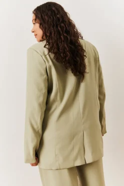 New In The Style Relaxed Blazer Sage