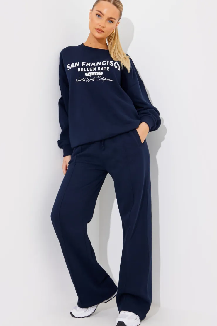 Clearance In the Style San Francisco Embroidered Sweatshirt