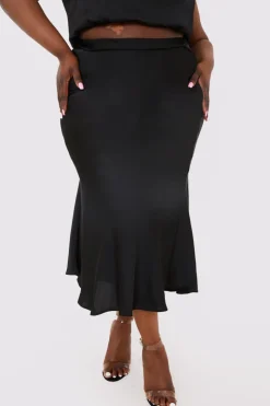 New In the Style Satin Maxi Co Ord Skirt