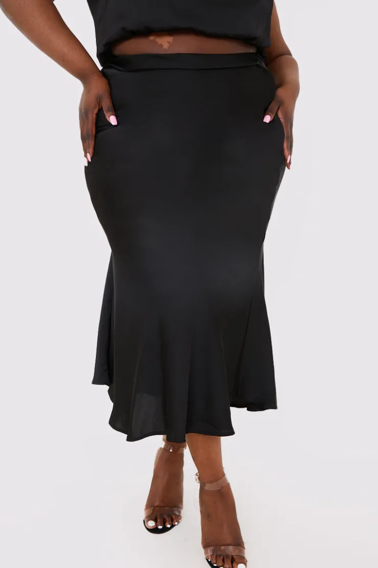 New In the Style Satin Maxi Co Ord Skirt