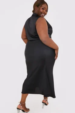 New In the Style Satin Maxi Co Ord Skirt