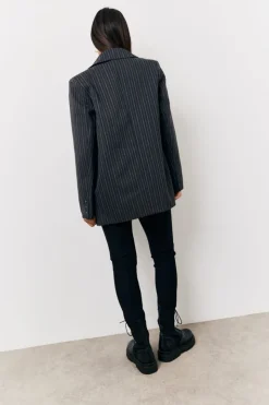 Online In The Style Seam Detail Trousers Black