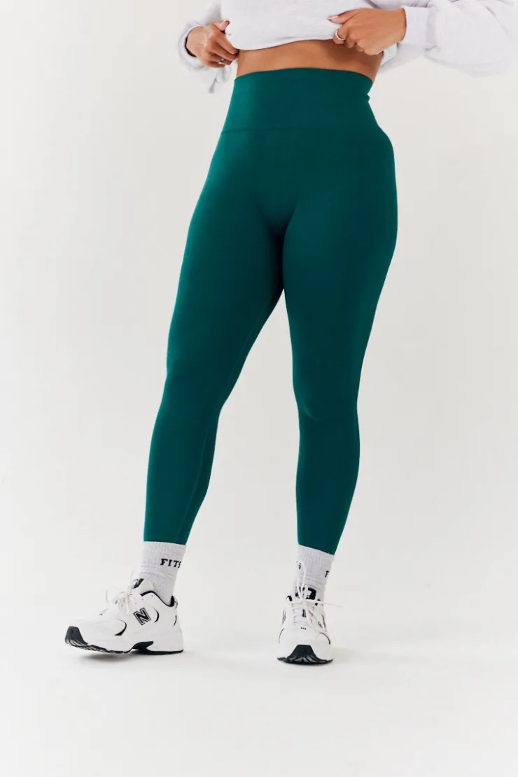 Outlet Fits Seamless High Waist Bum Boosting Leggings Green
