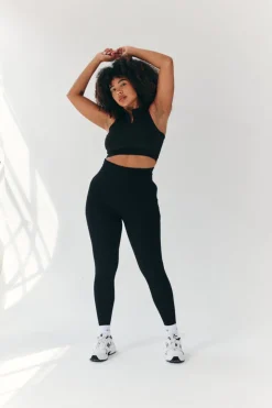 Sale Fits Seamless High Waist Bum Boosting Leggings Black