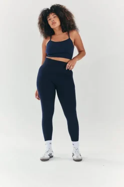 New Fits Seamless High Waist Bum Boosting Leggings Navy