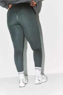 New Fits Seamless High Waisted Bum Boosting Leggings Charcoal