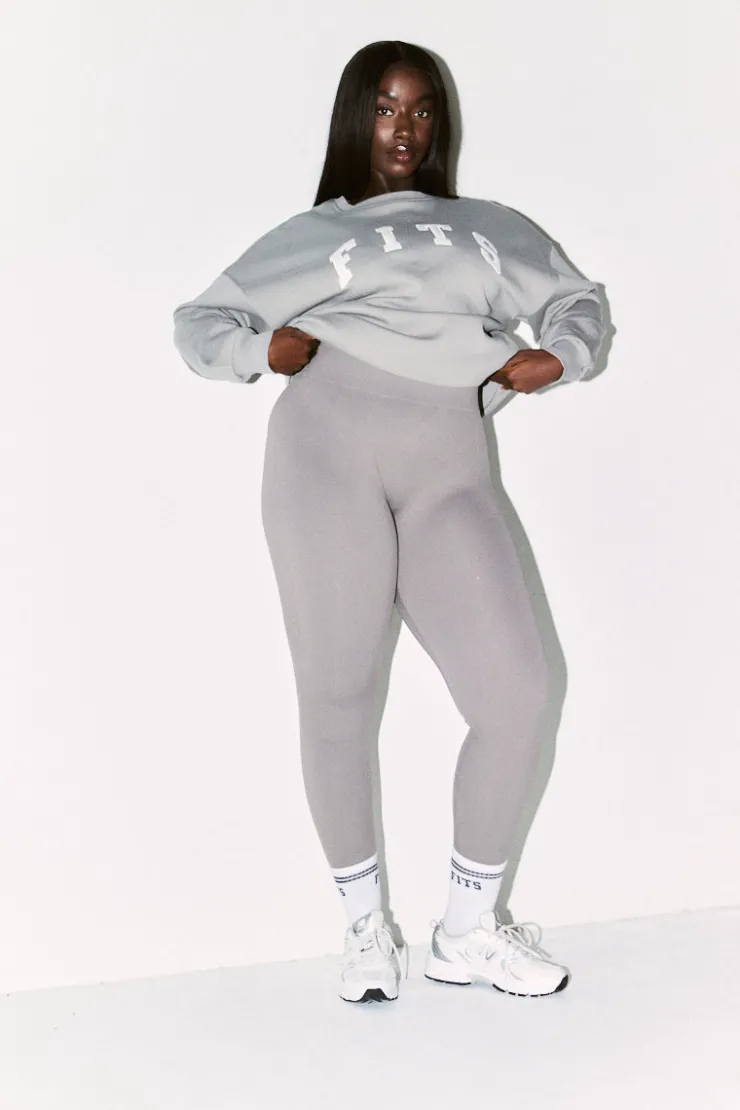Hot Fits Seamless High Waisted Bum Boosting Leggings Slate