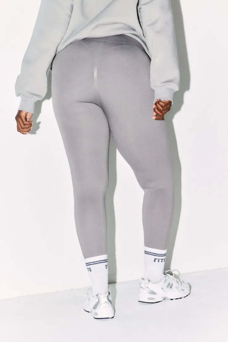 Hot Fits Seamless High Waisted Bum Boosting Leggings Slate