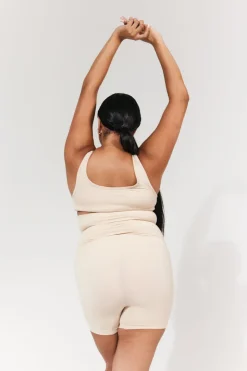 In The Style Seamless Snatched Sculpting Chafing Short Sand