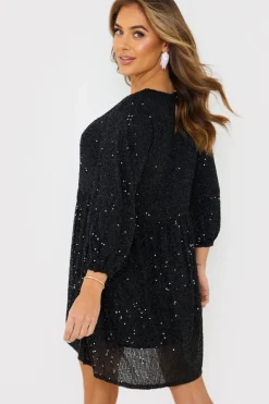 Hot In the Style Sequin Smock Mini Dress