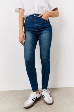 Best In the Style Shaper Stretch Jeans Mid blue