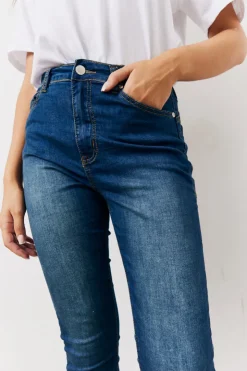 Best In the Style Shaper Stretch Jeans Mid blue
