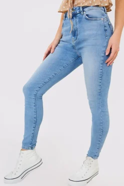 In the Style Shaper Stretch Jeans Light blue