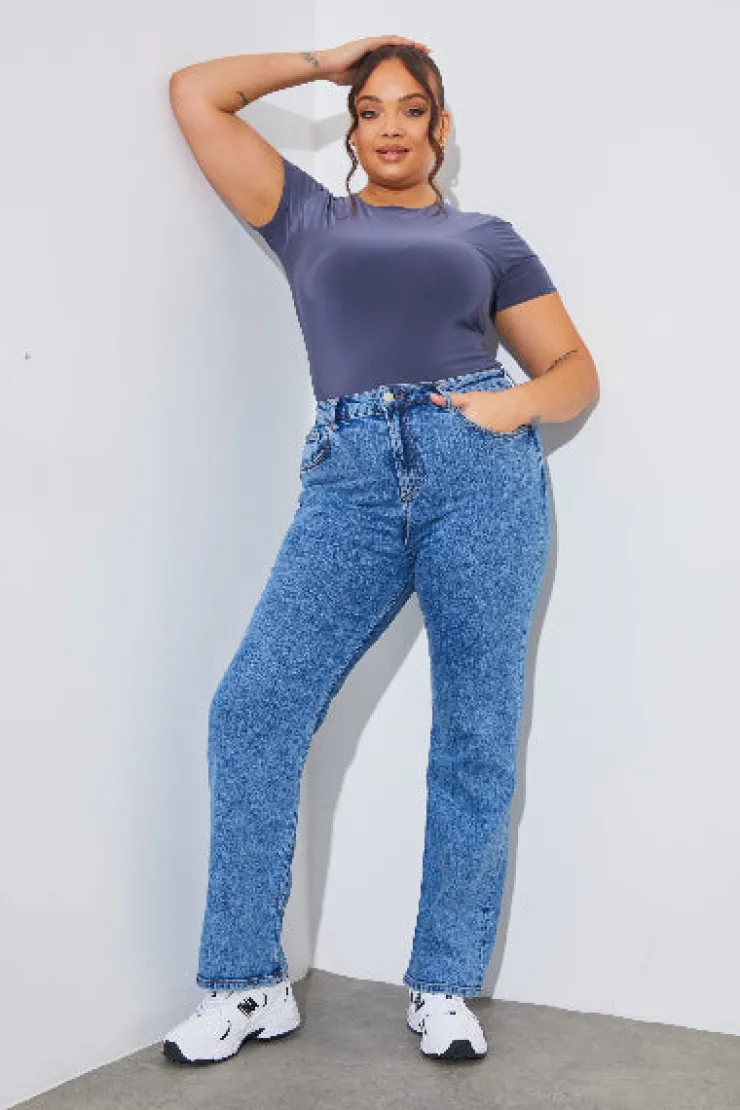 Outlet In The Style Short Sleeve Double Layer Slinky Bodysuit