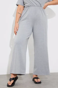 In The Style Short Sleeve Wrap Wide Leg Jumpsuit