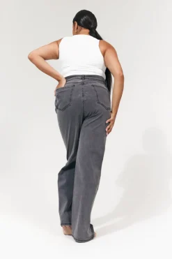 Best In The Style Sienna Straight Leg Jean Grey