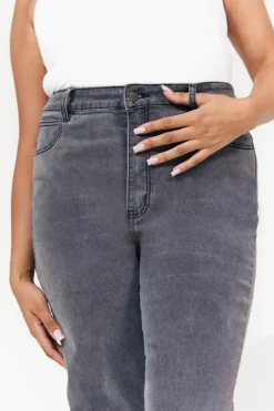Best In The Style Sienna Straight Leg Jean Grey