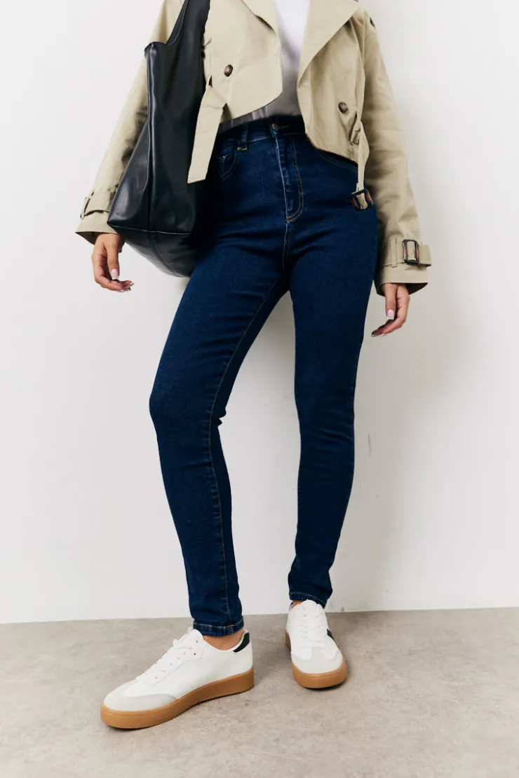 Outlet In the Style Skinny Jeans Blue