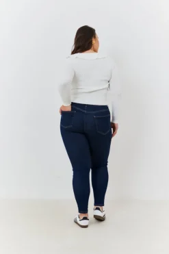 Outlet In the Style Skinny Jeans Blue