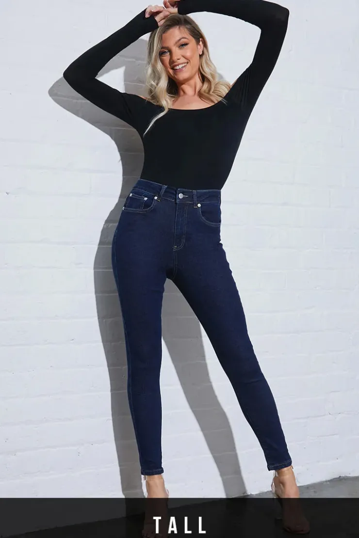 Discount Fits Skinny Jeans Blue