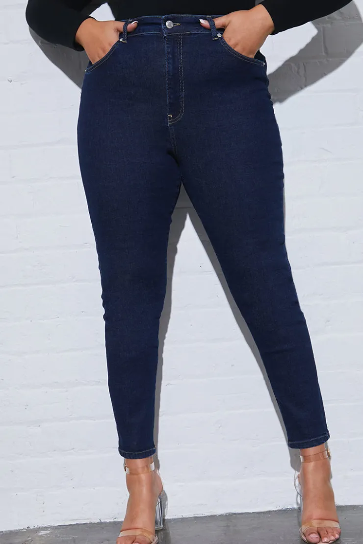 Discount Fits Skinny Jeans Blue