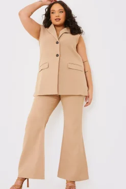 New In the Style Sleeveless Oversized Blazer