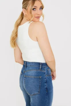 Clearance In the Style Slinky Bodysuit White