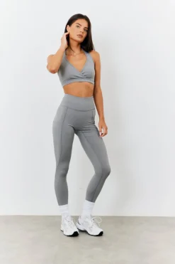 New Fits Soft Touch Seam Detail Legging Grey