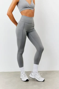 New Fits Soft Touch Seam Detail Legging Grey