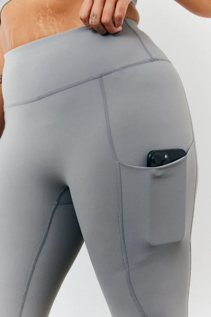 New Fits Soft Touch Seam Detail Legging Grey
