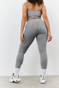 New Fits Soft Touch Seam Detail Legging Grey