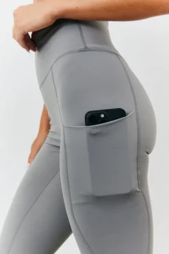 New Fits Soft Touch Seam Detail Legging Grey