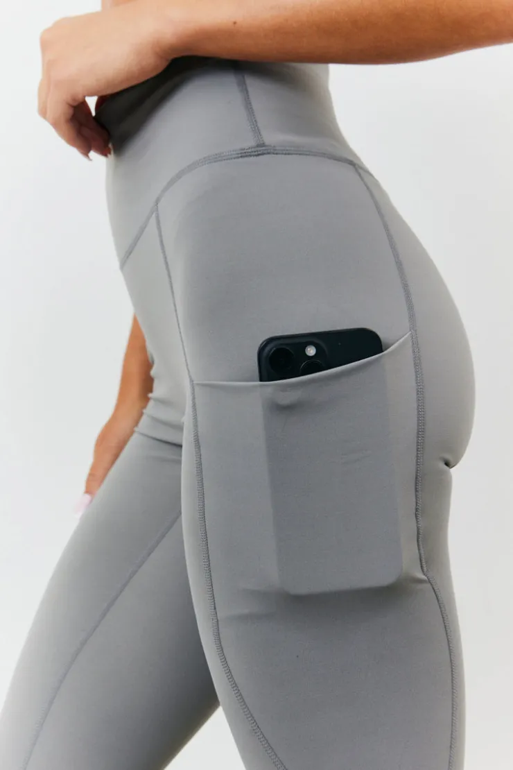 New Fits Soft Touch Seam Detail Legging Grey
