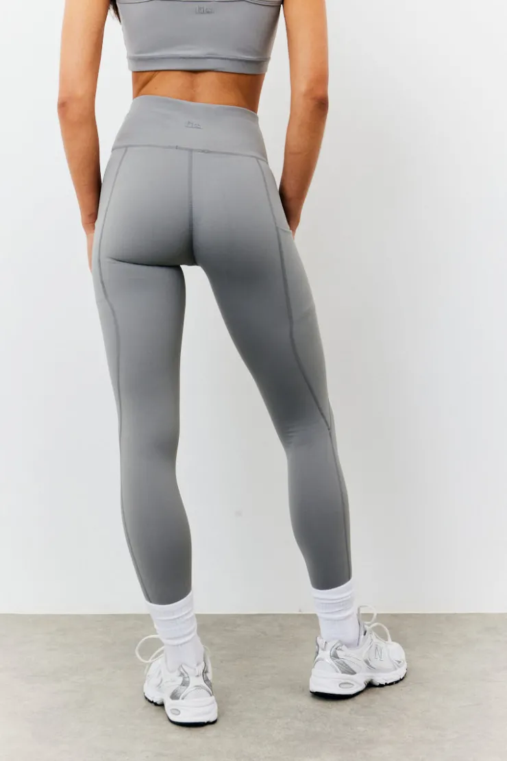 New Fits Soft Touch Seam Detail Legging Grey