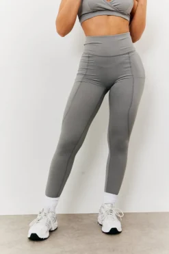 New Fits Soft Touch Seam Detail Legging Grey