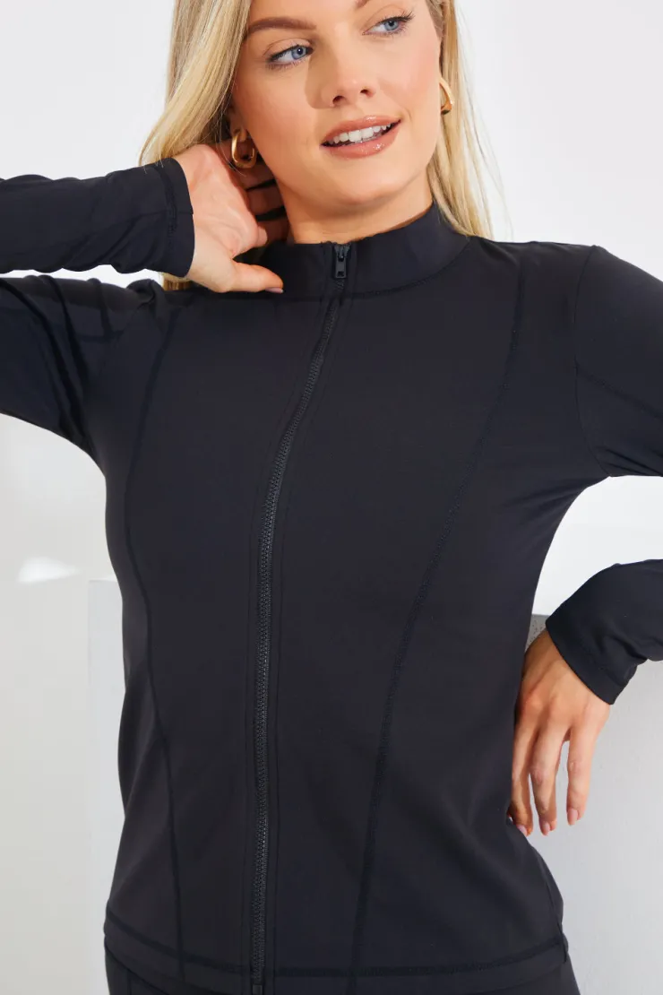 Hot In the Style Soft Touch Zip Through Jacket