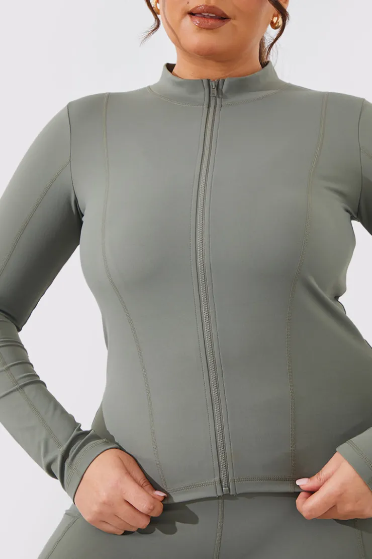 Hot In the Style Soft Touch Zip Through Jacket
