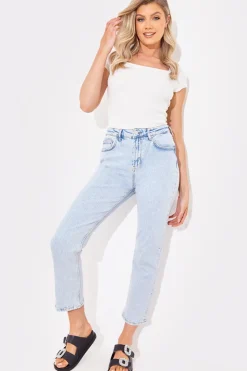 In The Style Square Neck Fitted Top