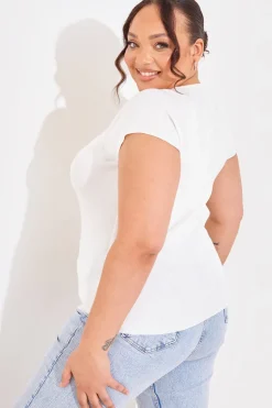 In The Style Square Neck Fitted Top