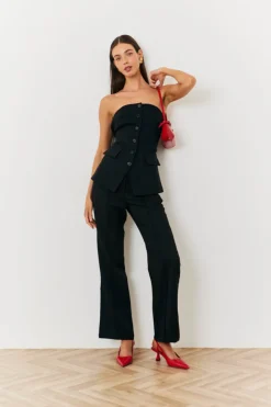 Best In The Style Straight Leg Co-Ord Trouser Black