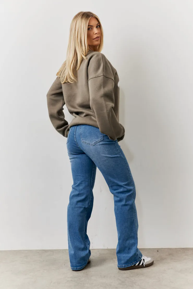 Best In The Style Straight Leg Jeans Blue