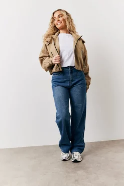 Sale In The Style Straight Leg Jeans Vintage blue
