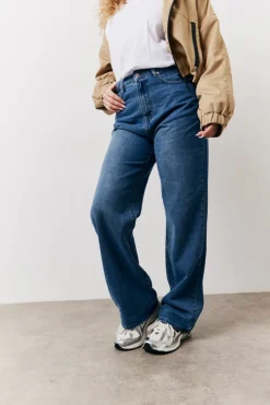Sale In The Style Straight Leg Jeans Vintage blue