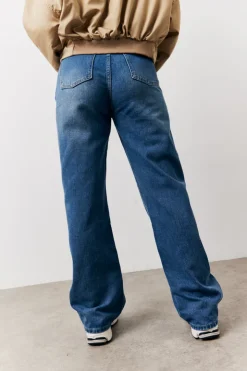 Sale In The Style Straight Leg Jeans Vintage blue