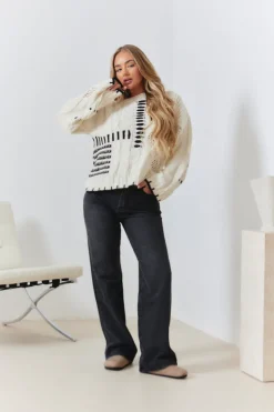 Outlet In The Style Straight Leg Jeans Grey