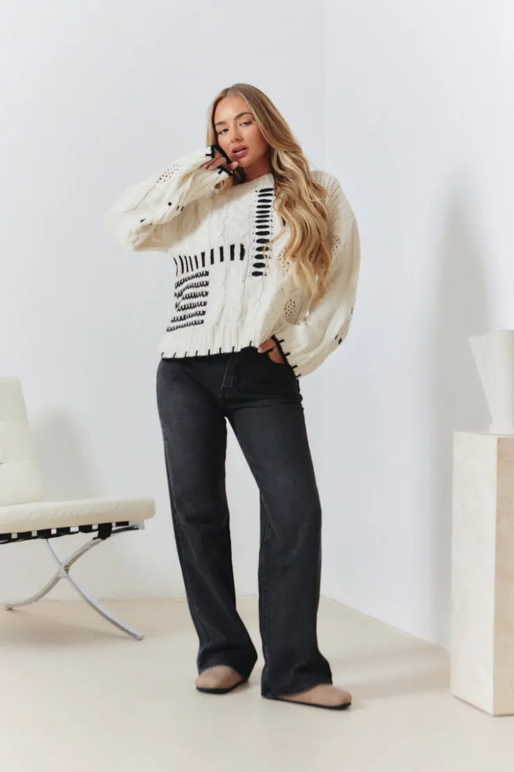 Outlet In The Style Straight Leg Jeans Grey