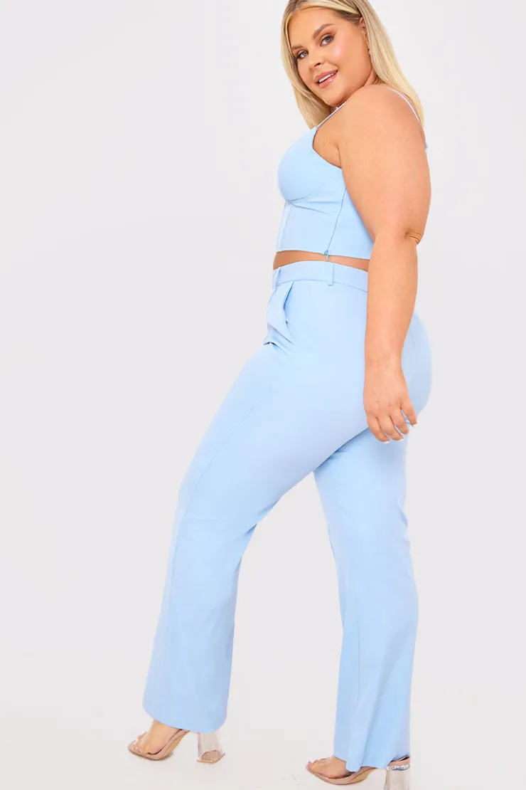 Discount Court By A Feather Straight Leg Trouser Blue