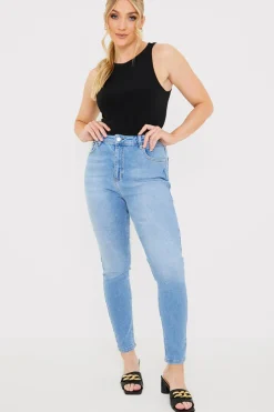 New In The Style Stretch High Waist Skinny Jeans