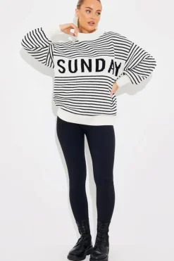 Best In the Style Stripe Sunday Knit Jumper