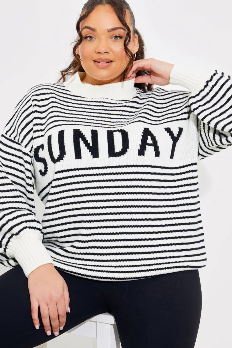 Best In the Style Stripe Sunday Knit Jumper